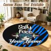 Sally Face Personalized Round Rug Support Custom Name, Soft Home Decor Mat
