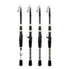 Ultra-Compact Carbon Telescopic Fishing Rod - Portable Mini Lure Rod with Gun and Straight Handle for Long Casting