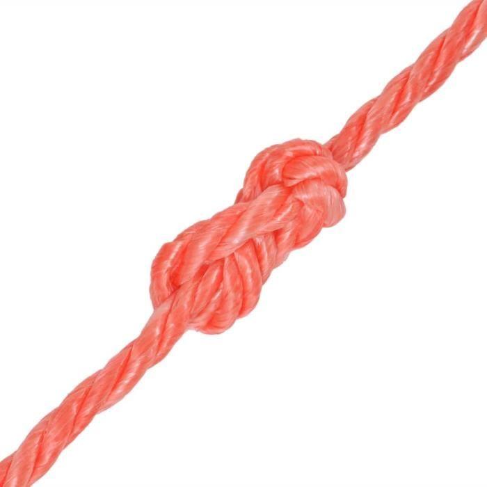 VidaXL Corde torsadée Polypropylène 12 mm 500 m Orange