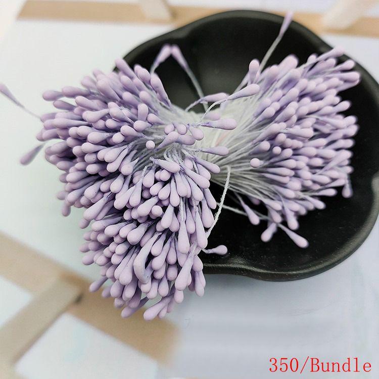 Multicolor 2mm 350Pcs Mini Flower Artificial Pearl Pistil Double Heads Hand-made Home Wedding Decoration Cake Decora DIY Needlew