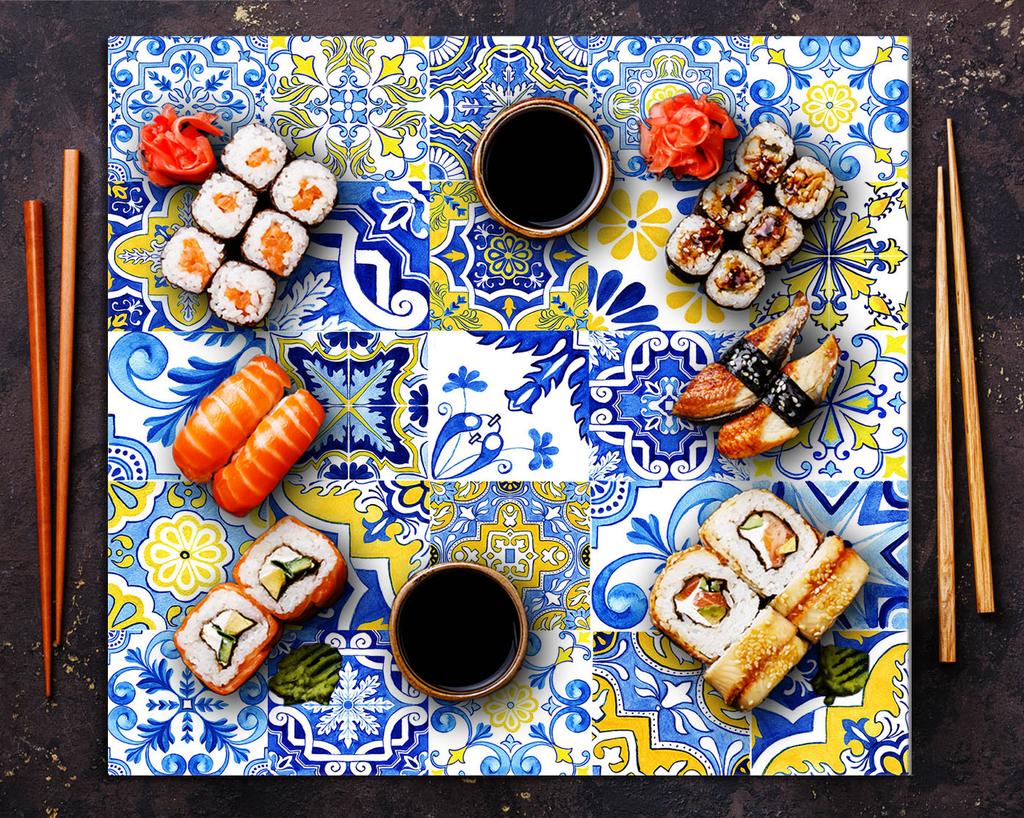 PANEL SZKLANY DO KUCHNI 65x60 Mozaika