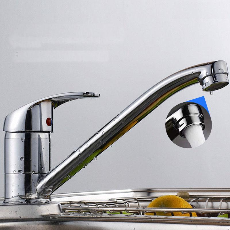 Short Model Bathroom Basin Faucet Single Hole Kitchen Sink Faucet Cold Wash Mixer Crane Tap 360 Rotation Sink Faucets