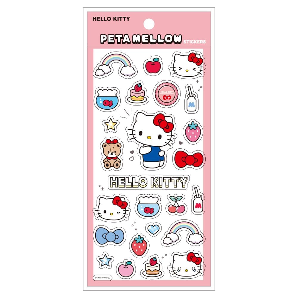 

T s Factory Sanrio Characters Petamellow Stickers Hello Kitty H175 x W90mm Generic Stickers