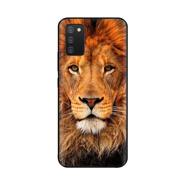 For Samsung A03s Case Silicone Soft Space Wolf Phone Cover For Galaxya03s A 03s A03 S Case 6 .5 Inch Tpu Bumper Fundas Painted