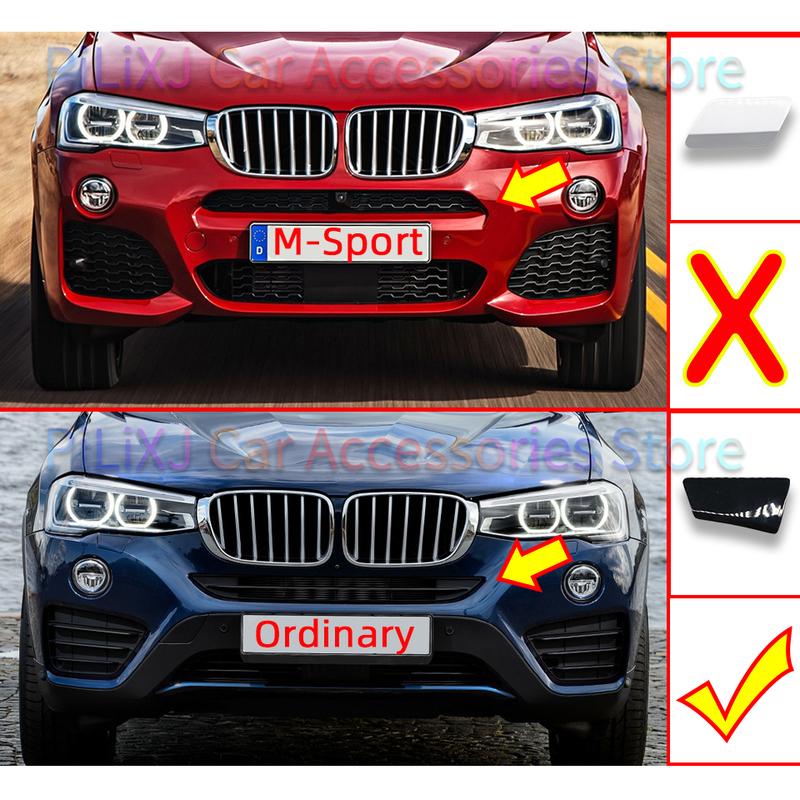 Für BMW X4 F26 Normale Version 2014-2018 Frontstoßstange Links Rechts Scheinwerferreinigungsdüse Abdeckung Schale Kappe 51117389892 Autoteile