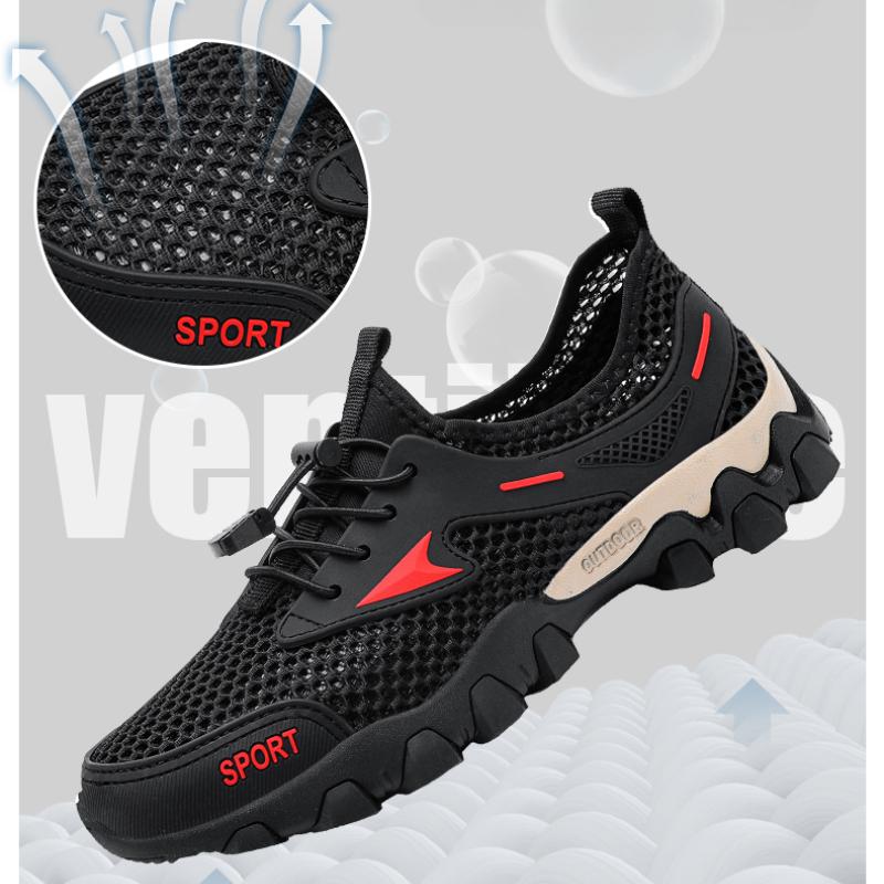 Summer Men's Casual Shoes Outdoor Breathable Mesh Antiskid Shoe 39-46