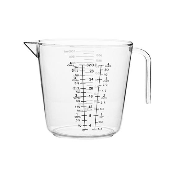 Plastic Practical Food Grade Measuring Cup Clear Scale Precise Measuring Jar