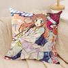 Anime K-Kamisama Hajimemashita Cushion Cover Silky Short Plush Invisible Zipper Dustproof Sofa Pillow Case For Home Decor