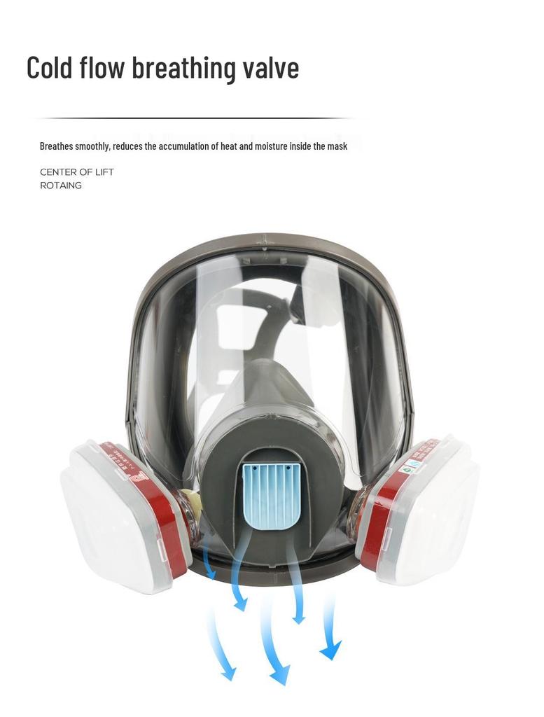 6800 Stijl Beschermend Gasmasker voor Spuitverf, Pesticiden, Chemicaliën, Decoratie en Formaldehyde