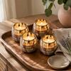 Small Glass Jar Candles - Amber Mosaic