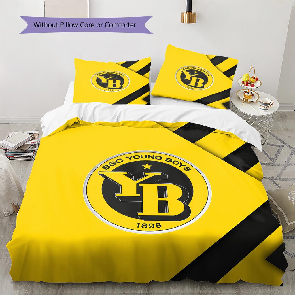 Set Copripiumino Trapuntato Modello BSC Young Boys Decorazione per la Casa Regalo (1 * copripiumino + 2 * federe senza imbottitura)