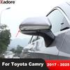 For Toyota Camry 70 2017 2018 2024 2025 Chrome Car Side Door Rearview Mirror Trim Cover Accessories