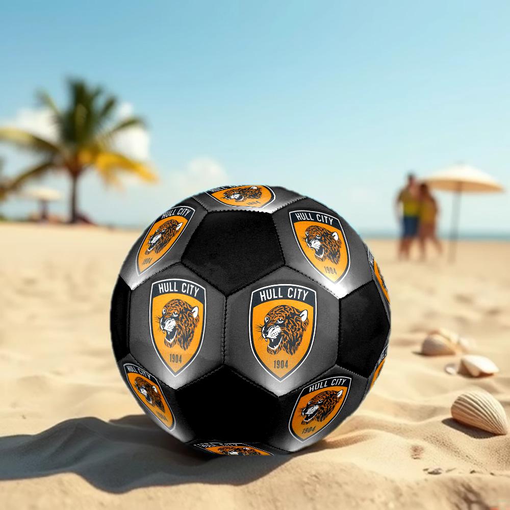 Hull City A.F.C Soccer Ball Colorful All Ages Machine Stitched PVC Competition Ready Durable High-Bounce.SIZE5