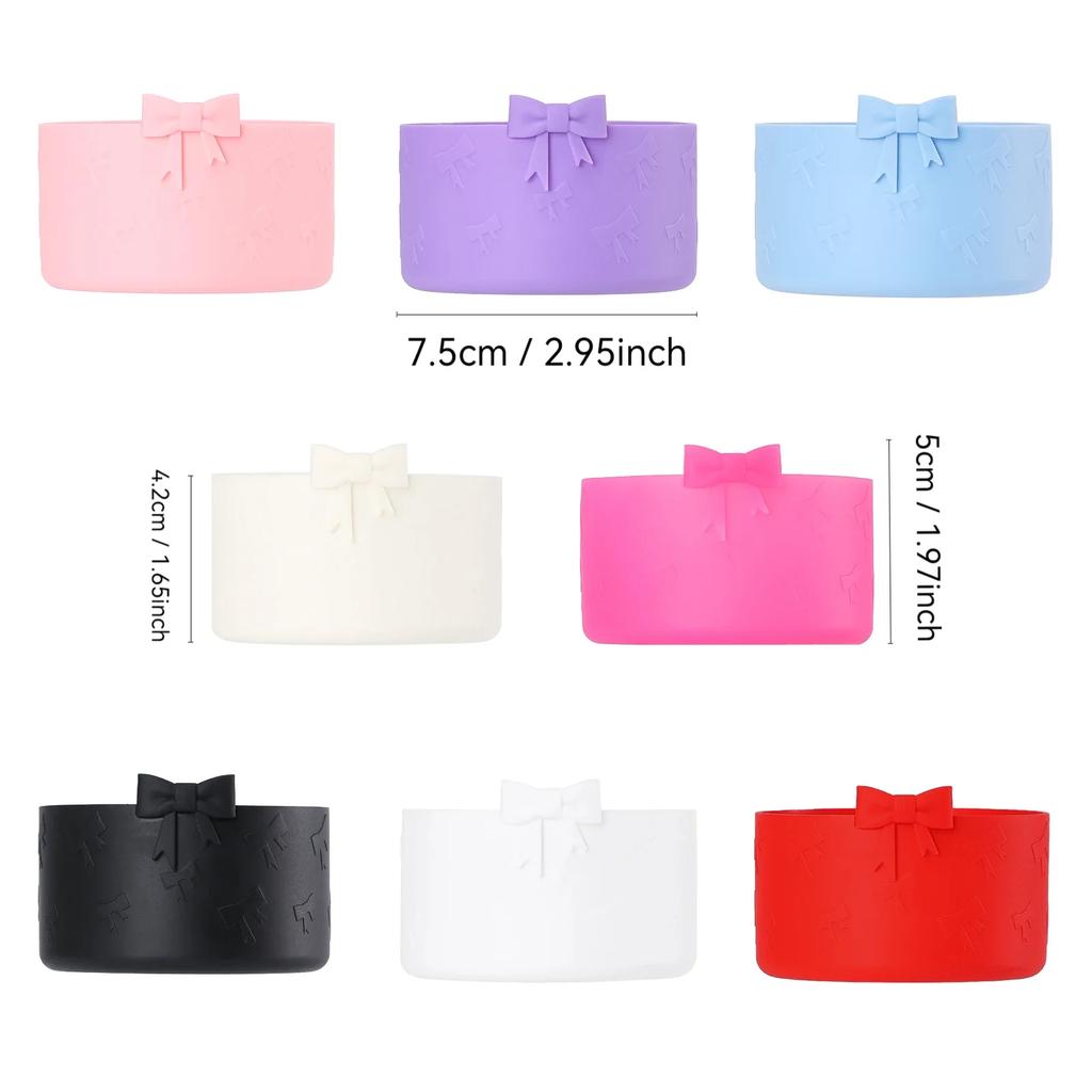 Silicone Cup Boot for Stanley 40oz Tumbler Water Bottle Protective Bottom Sleeves 12-40oz Cup Universal Cup Cover Base