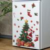 Christmas Tree Santa Claus Candy Gift Box Refrigerator Decorative Background Beautify Wall Stickers