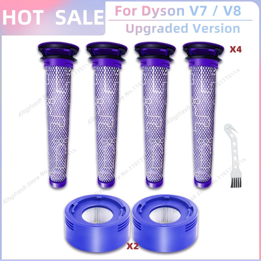 Compatible For Dyson V7 V8 Pre Filter Post Filter Replacement Parts Accessories Vacuum Front and Back Washable Filter