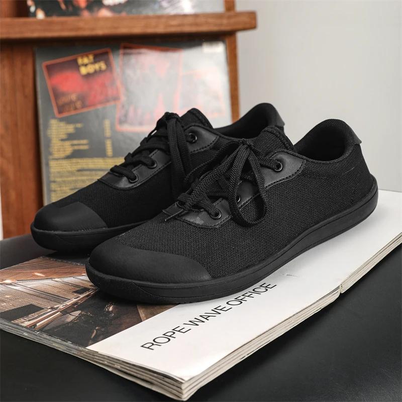 Fashion Green Mesh Sneakers Male  Summer Wide Barefoot Shoes for Men Outdoor Minimalist Walking Sneakers Breathable Comfortable 48