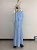 2026 European & American Resort Set: Textured Camisole Top & Wide-Leg Pants Two-Piece