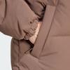 Adidas Down Jacket Reversible Warm Sports Casual Hooded Down Coat Unisex Jacket Rock-Layer-Deep-Earth-Brown JM9130