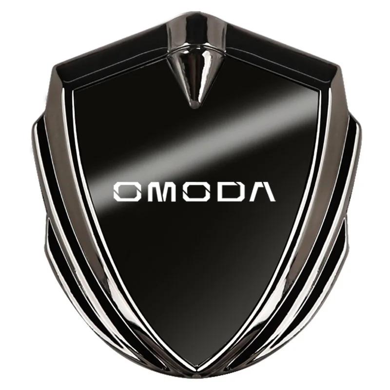 Metal 3D Emblem StickerFor Chery Omoda 5 E5 Ev 5 2025 Logo Key Cover Key Case Body Kit Parts Accessories Car Body Shield Badge