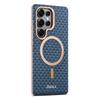 Luxury Leather Magsafe Phone Case for Samsung Galaxy S25 S24 Ultra Plus Wireless Charging Magnetic Shockproof Protective Cover
