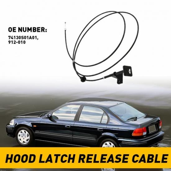 

New Release Hood Cable with Handle For Civic Honda 1996-2000 74130S01A01 EXV