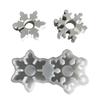 Snowflake Silicone Candle Stand Molds Epoxy Resin Silicone Molds for Candle Holder Tealight Holder Christmas Decoration