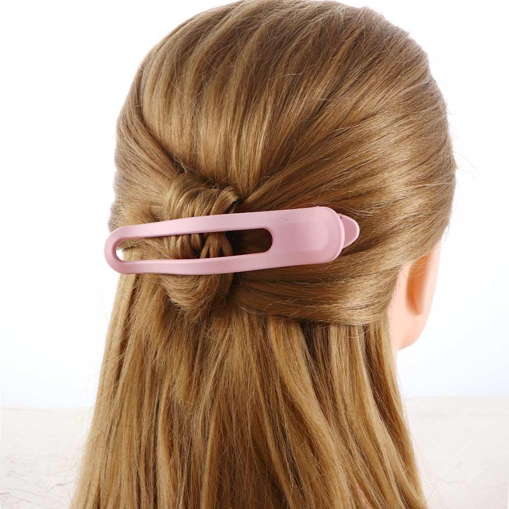 Wild Simple Girls Matte Women Seamless Plastic Hair Claw Duckbill Clip Face Wash Hairpin