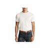 Polo Solid Color Slim Fit Crew Neck Short Sleeve T-Shirt Men Tops White MNPLKNI1N820085-100