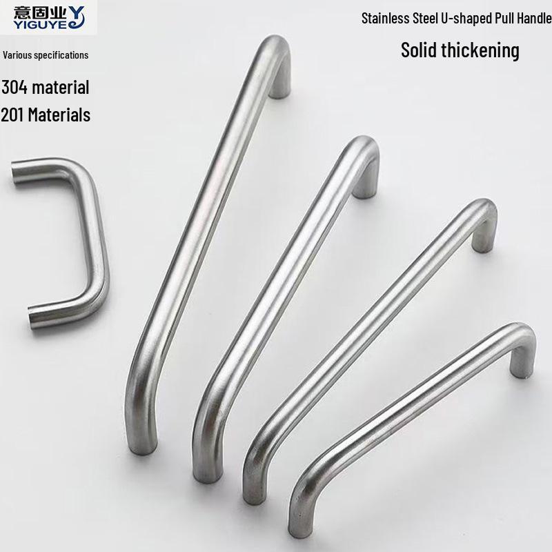 Stainless Steel U-Shaped Pull Handle for Cabinets and Wardrobes