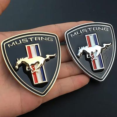 1 ks 3 barvy 6 * 7,5 cm Kovová nálepka na auto Pro Mustang Shelby GT Logo Odznak Dekorace Karoserie Auta Blatník Kufr Příslušenství
