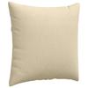 Sofa Cushions 2 Pcs Cream 60 X 60 Cm Fabric