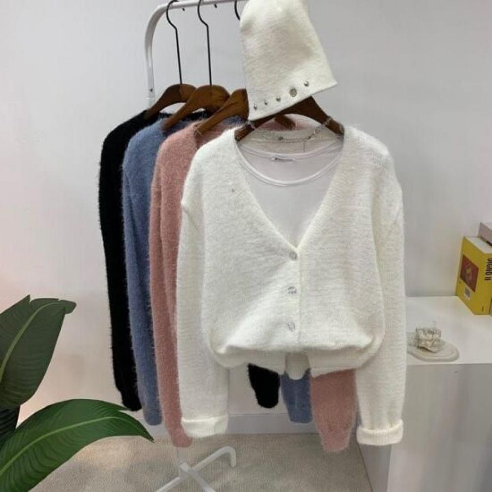 C S In The Room V neCk Long SleeVe Knit Cardigan 4Color