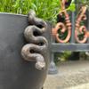 1 buc Sculptură Șarpe cu Capul în Jos din Rășină Ornament Ghiveci de Flori pentru Grădină Casă Figurine Animale Realiste Decor Casnic