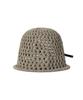 Bajal Vz Long Label Punched Knit Bucket Hat Brown