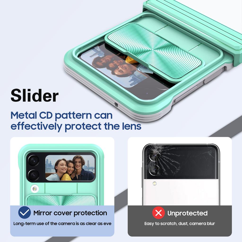 Mode Klar Acryl Kamera Schutz Fall Für Samsung Galaxy Z Flip 4 5g Flip4 Anti-Scratch Hard Phone Funda