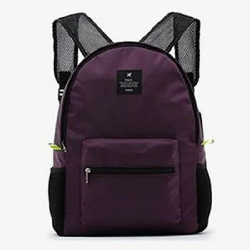 New Nylon Backpack Women Large Capacity School Bag Solid Color Girls Travel Bags Students
