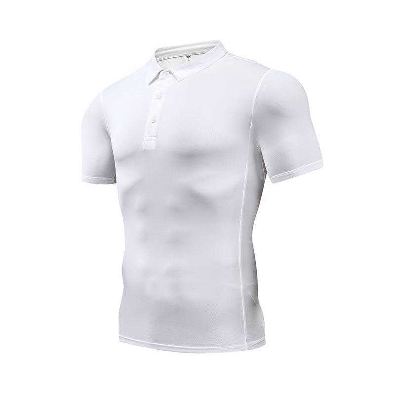 Quick-Drying Sports T-Shirt: Short Sleeve, Casual Polo, Custom Printed for Fitness and Corporate Culture.