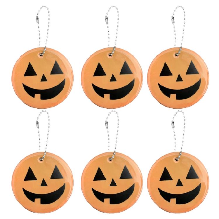 

Halloween Pumpkin for Monster Lightweight Reflective Pendant For Bags Keys жёлтый/оранжевый