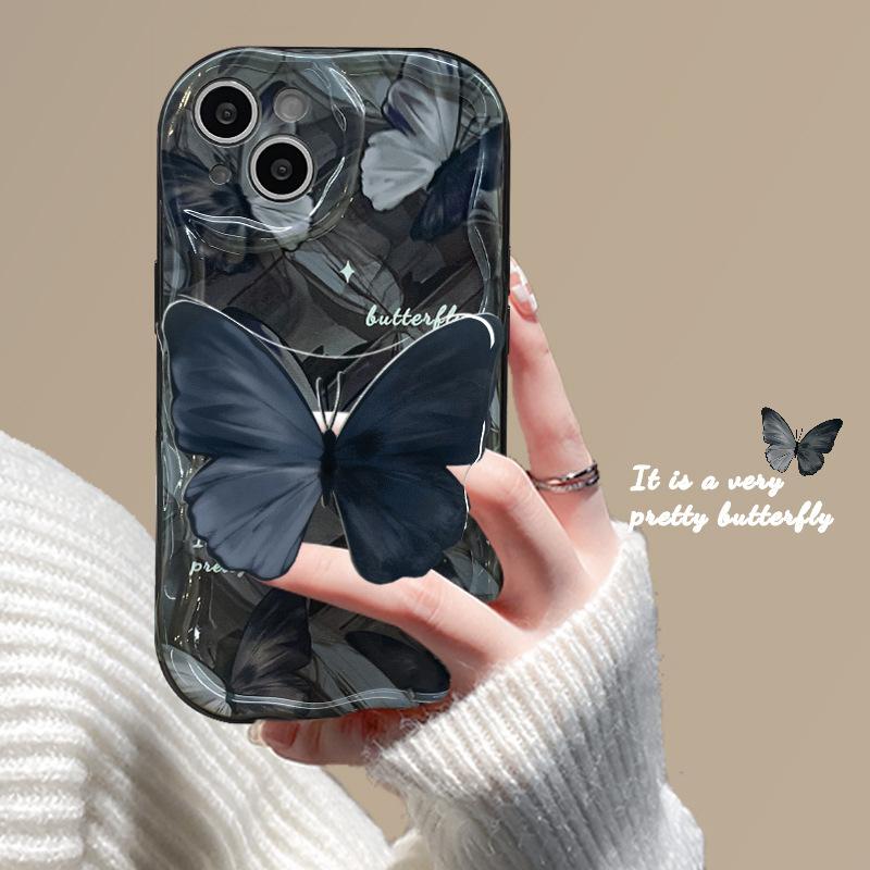 Dark Butterfly for Apple 16 Mobile Phone Case for IPhone16 New Pro Cute 14 Cartoon Max Female 13 Card