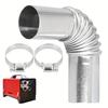 Exhaust Pipe Connector Elbow Tube 13cm Stainless Steel for Customizable Exhaust System Layouts in Various Applications