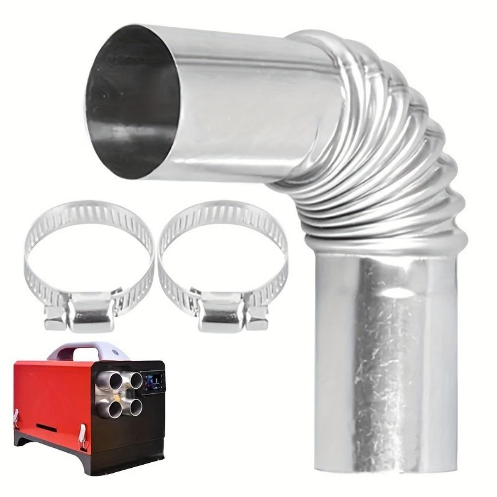 Exhaust Pipe Connector Elbow Tube 13cm Stainless Steel for Customizable Exhaust System Layouts in Various Applications