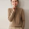 Women's Thickened Cashmere Stand Collar Sweater - Loose Fit, Zipper Lapel, Autumn/Winter 2024