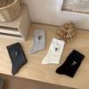 Autumn Socks Embroidered Bow Mid-Tube Socks Socks Trendy Solid Color Versatile Cotton Socks