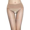 Luoying 360 Nahtlose Transparente Zehen Ultra-Dünne Offener Schritt Strumpfhose 7301 für Frauen