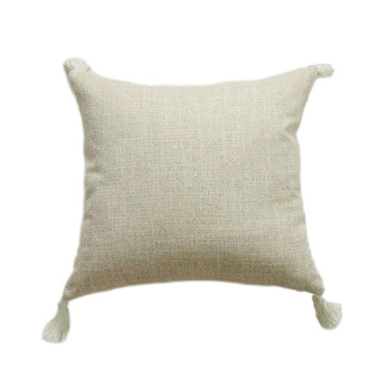Boho Pillow Cover with Tassels Farmhouse Throw Pillow Case Decorative Pillowcase with Hidden Zipper for Home Living Room Couch Sofa Bedroom