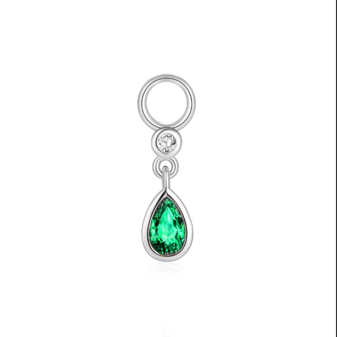 CANNER 1PZ Occhio di Cavallo Testa Piatta Filettato Perforazione Osso Auricolare Donna Argento 925 Ins Stella Fiore Geometria Zircone Orecchino a Lobo