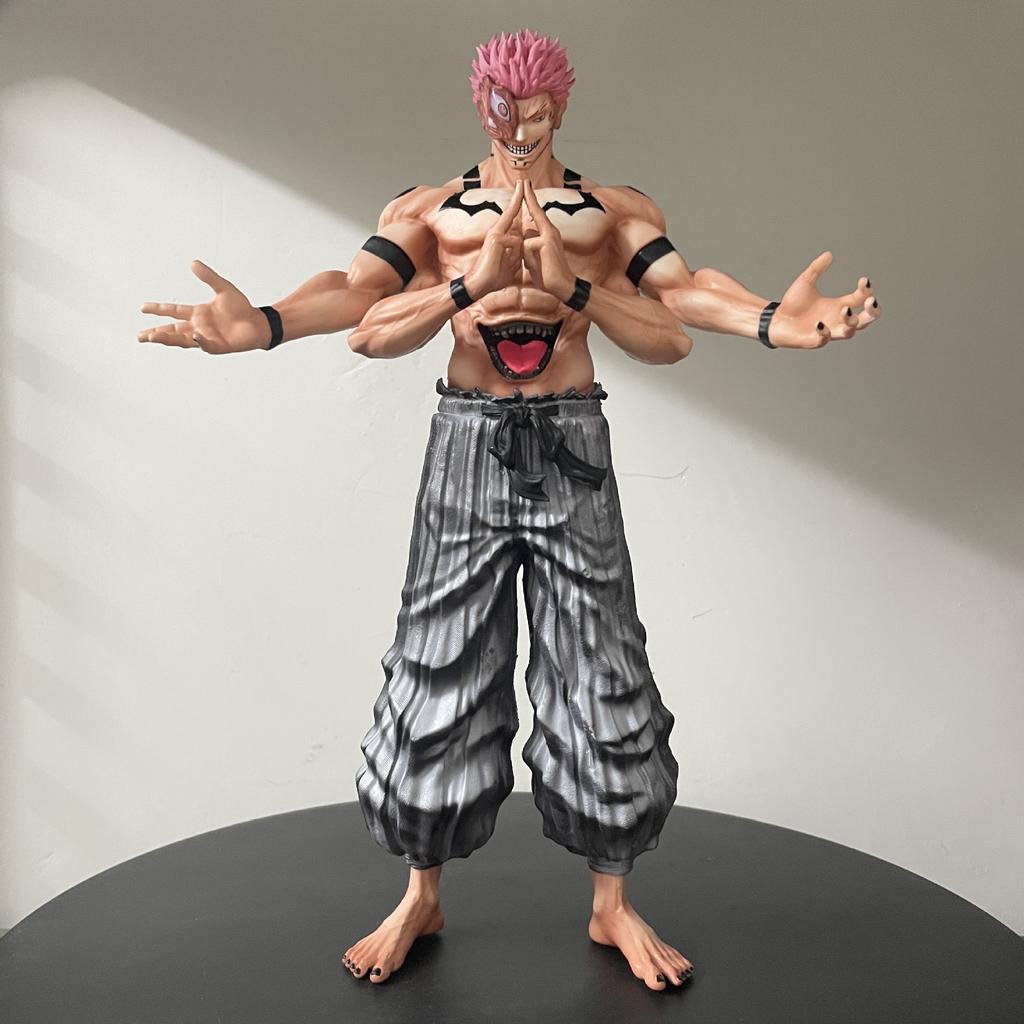 30cm Anime Ryomen Sukuna Jujutsu Kaisen Action Figures PVC Collection Statue Model Room Ornament Dolls Toys Christmas Gifts