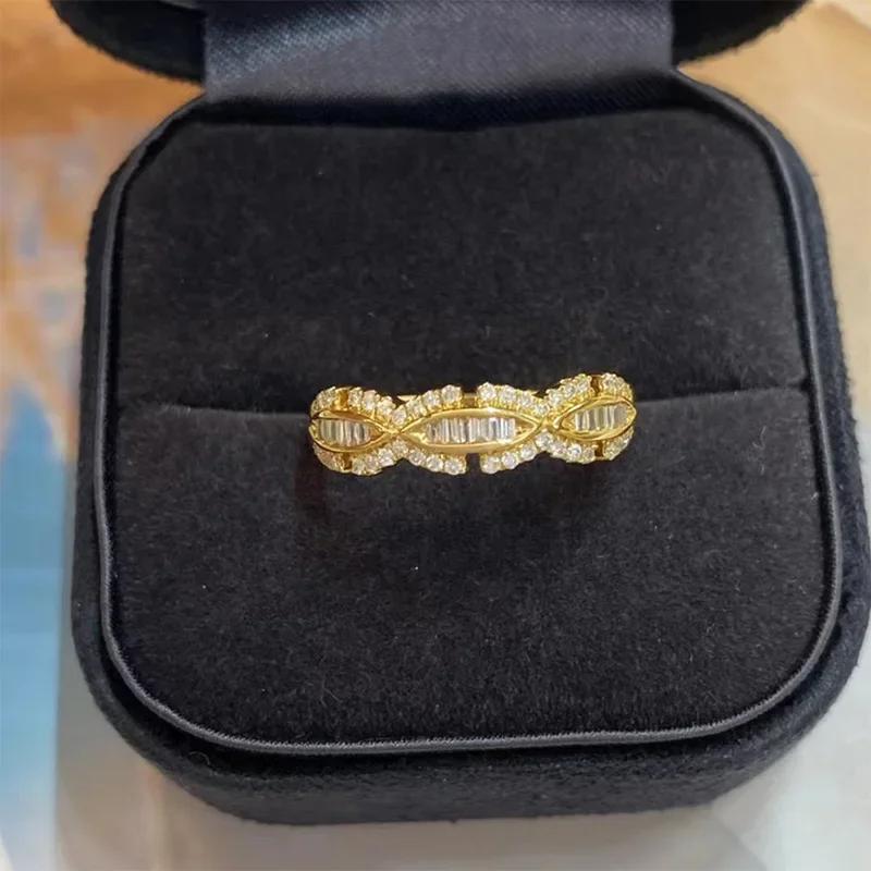 2026 New Cubic Zirconia Ring Exquisite Personalized Tail Ring, Elegant Personalized Design Zircon and Accessories Wholesale
