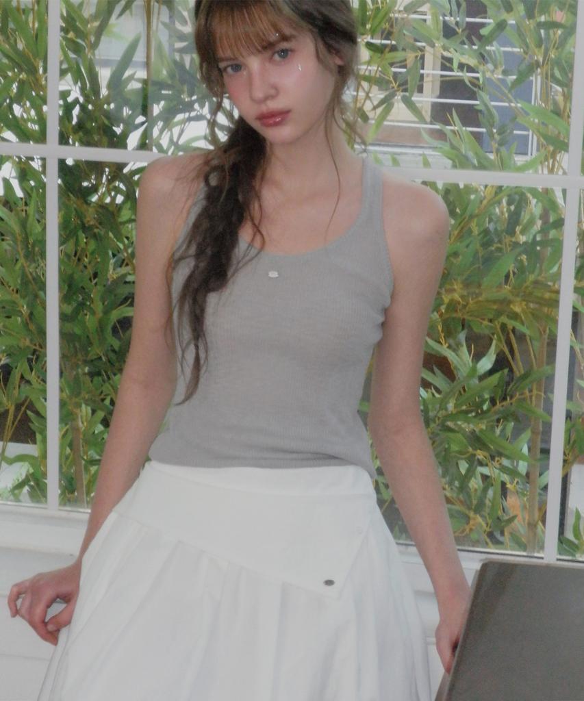 Teuwi Bemoon Wrap Layered Long Skirt